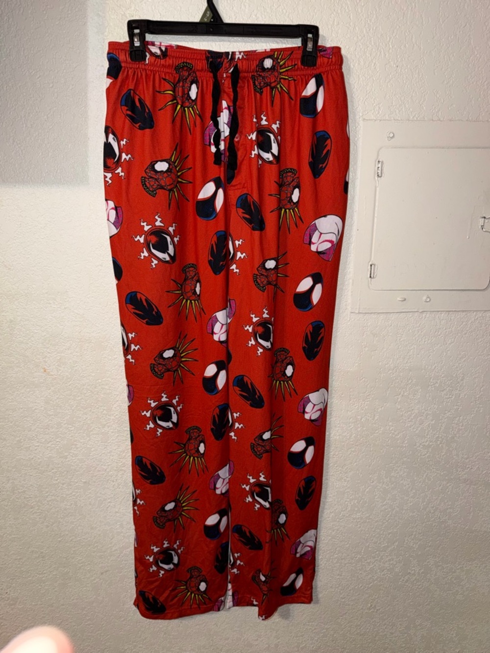 Men's Red Printed Lounge Pants - Relaxed Fit